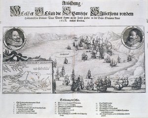 Captura de la flota española por los holandeses bajo el almirante Piet Heyn (1578-1629) frente a Matanzas, Cuba, 1628, de 